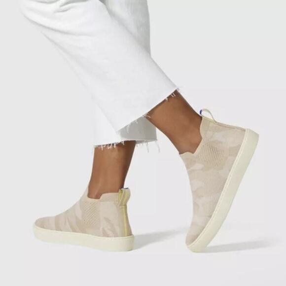 Rothy's The Chelsea Boots Sand Camo Size 9 - Picture 1 of 6